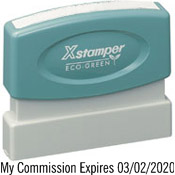 N05<br>Colorado Notary<br>Xstamper Pre-Inked Stamp<br>1/8" x 2-3/8"